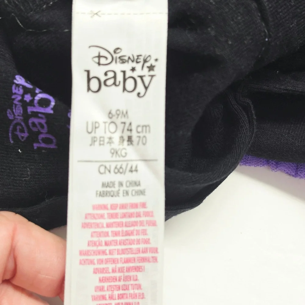 Disney Baby Tutu Bodysuit Baby Girl 6-9M Black My First Halloween